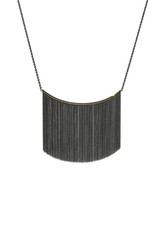 Fringe 2tone Large Necklace