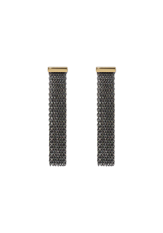 Fringe 2tone Small Earrings