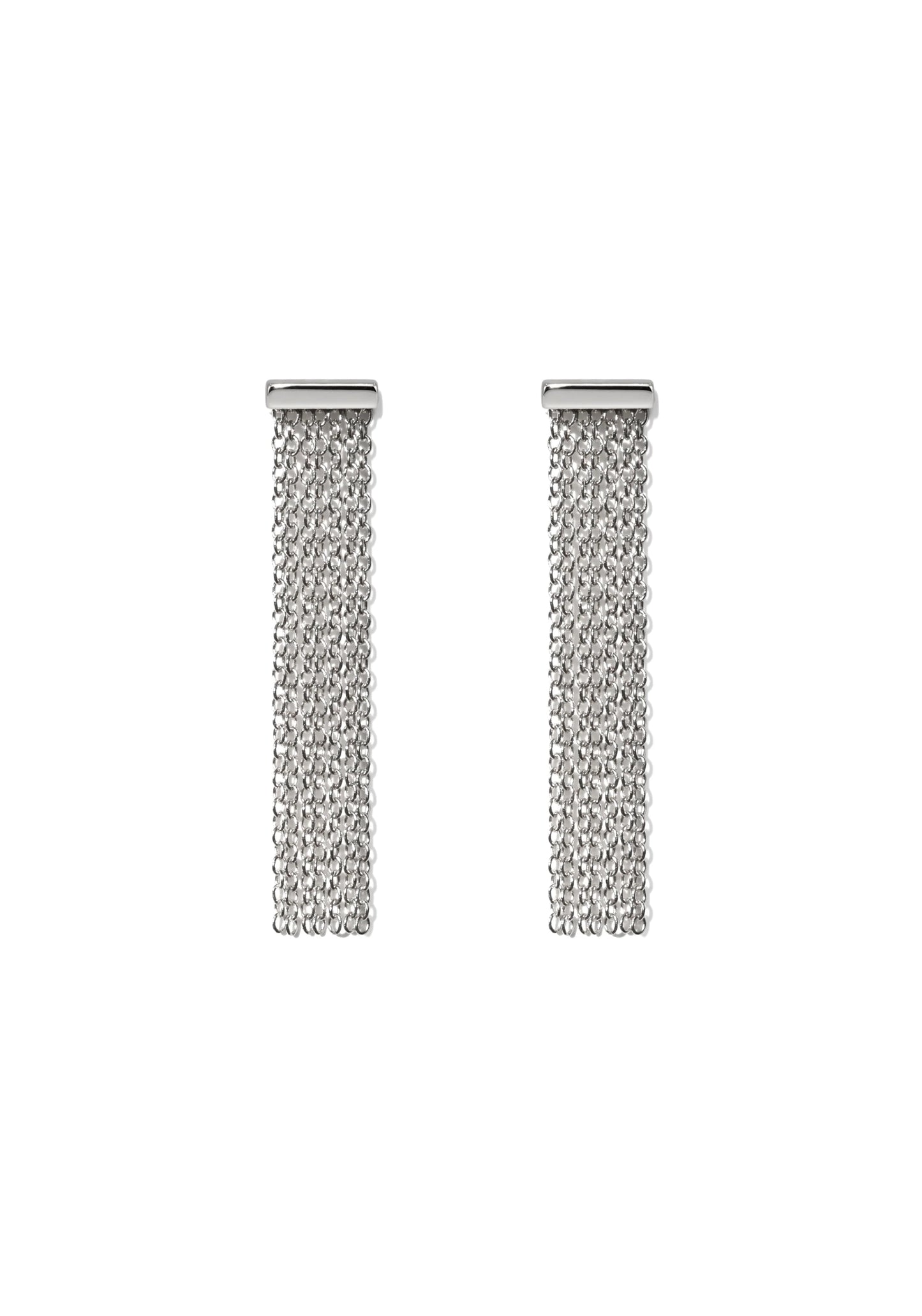 Fringe Silver Small Earrings