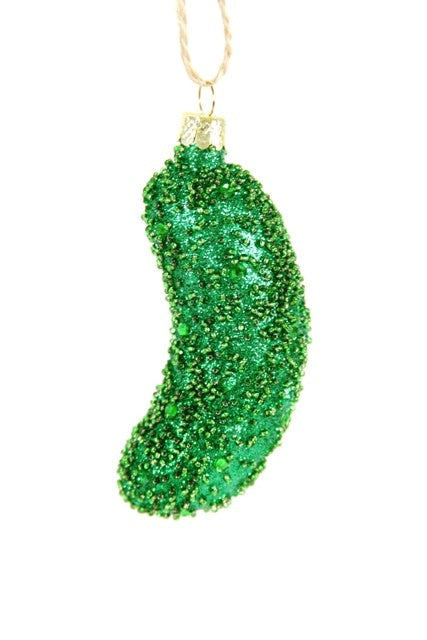 JEWELED PICKLE ORNAMENT