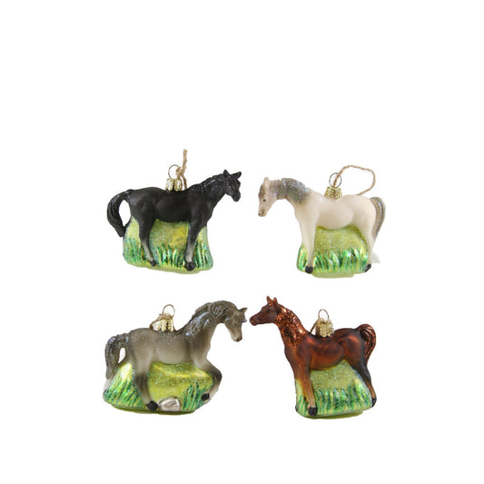 HORSE ORNAMENT - 4 ASST'D