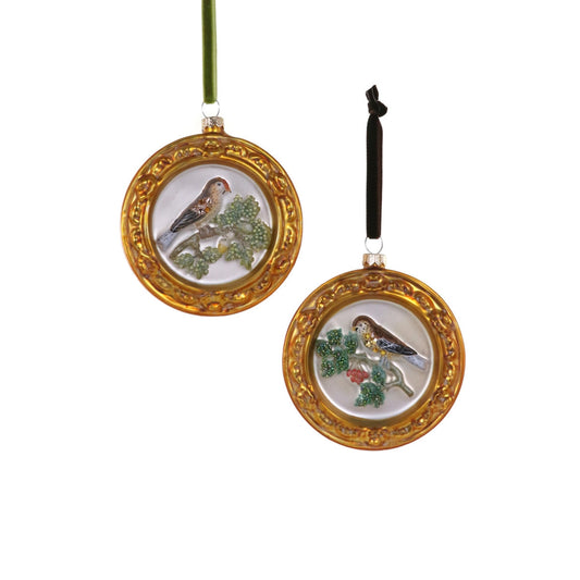 FOREST BIRDS CURIOSITY ORNAMENT - 2 ASST'D