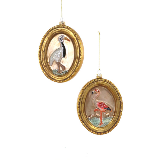 VICTORIAN SHOREBIRD CURIOSITY ORNAMENT - 2 ASST'D