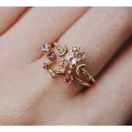 Morganite Wandering Star Ring