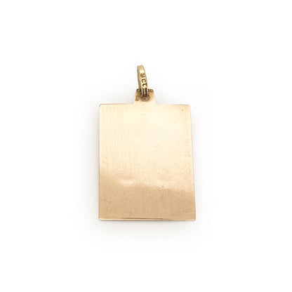 Vintage 9ct Yellow Gold Scales / Libra Pendant