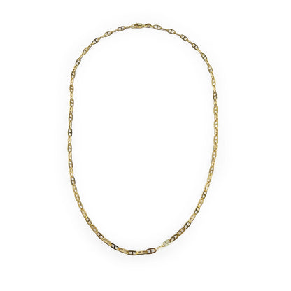 Vintage 9ct Yellow Gold Anchor Chain - 18"L