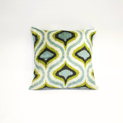 Ikat Silk Double-Sided Pillow - Square