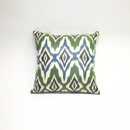 Ikat Silk Double-Sided Pillow - Square