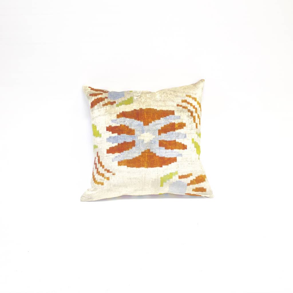 Ikat Silk Double-Sided Pillow - Square