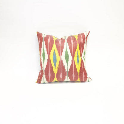Ikat Silk Double-Sided Pillow - Square