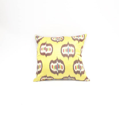Ikat Silk Double-Sided Pillow - Square