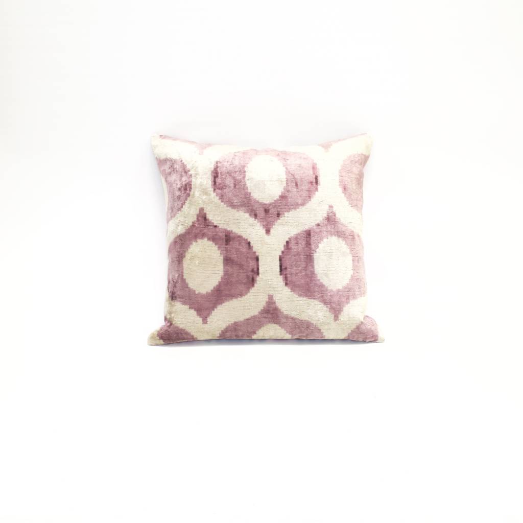Ikat Silk Double-Sided Pillow - Square