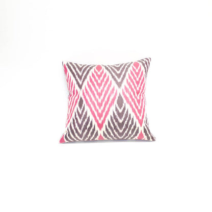 Ikat Silk Double-Sided Pillow - Square