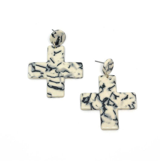 Yuma Earrings - Marble