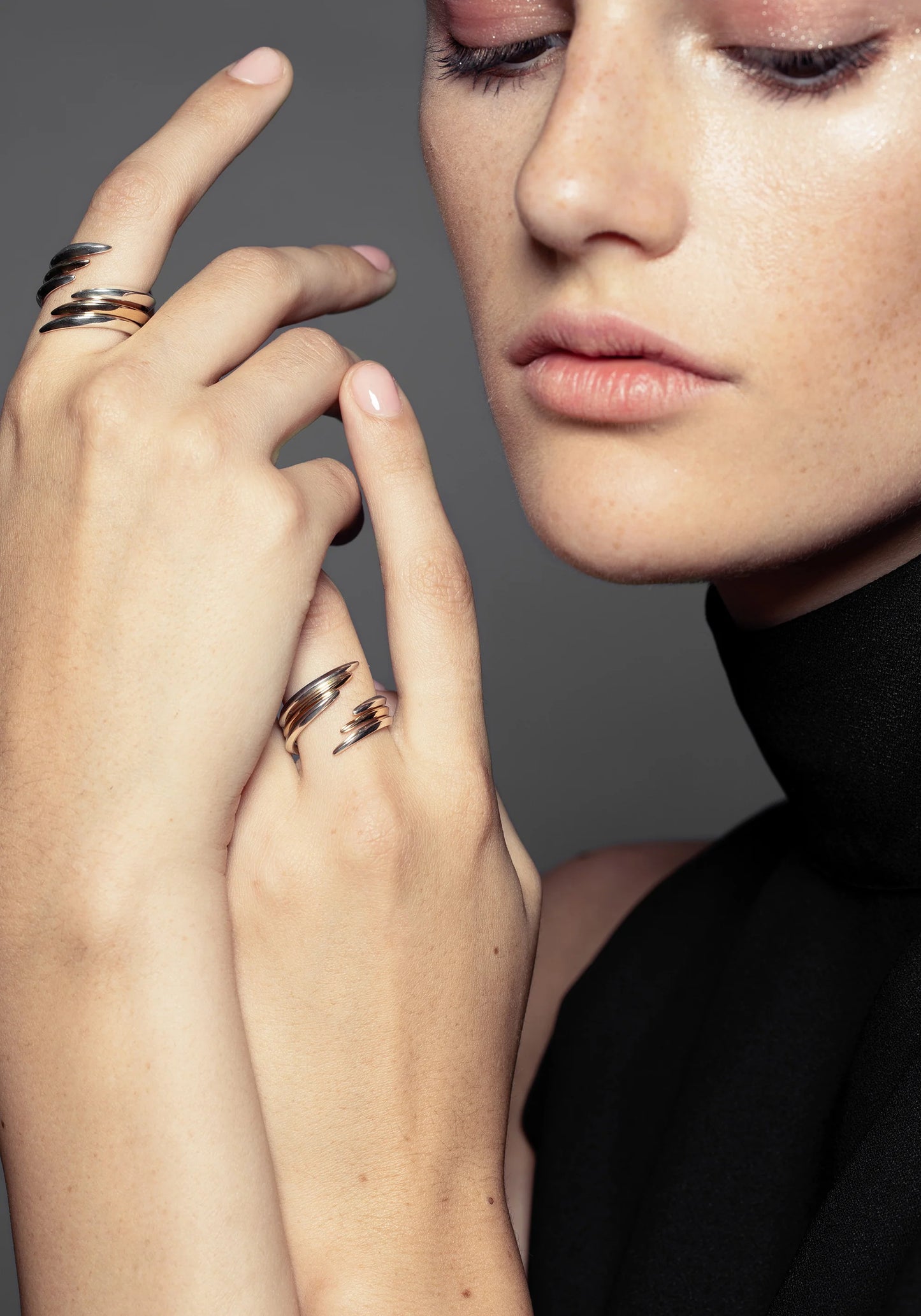 Luna Small Silver Wrap Ring