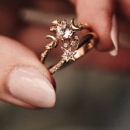 Morganite Wandering Star Ring