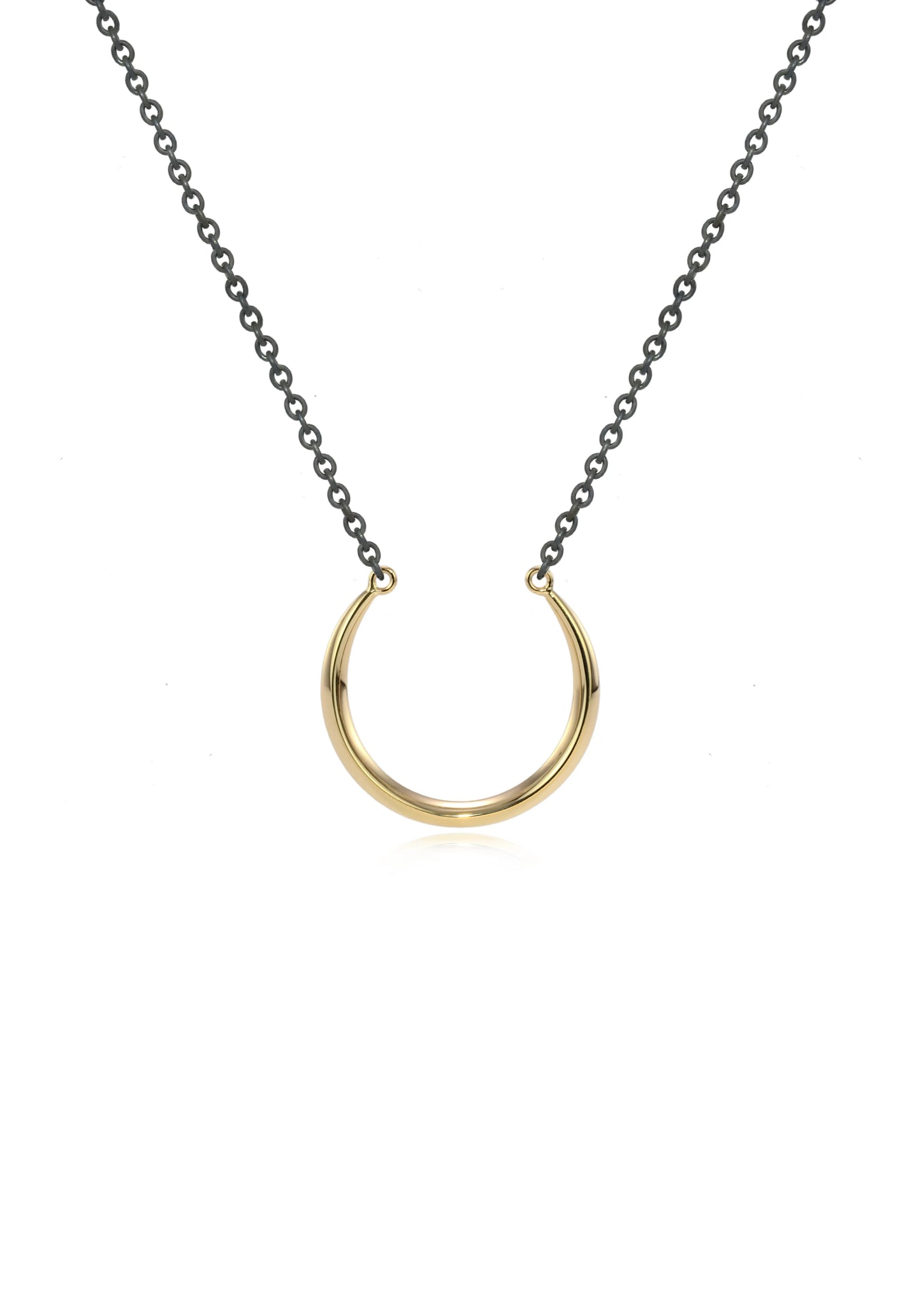 Luna Large 2tone Crescent Pendant