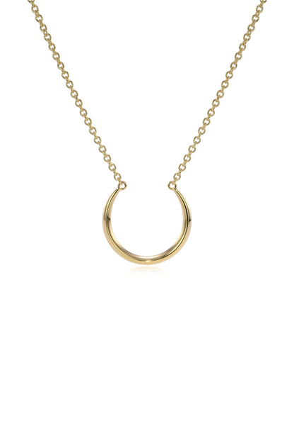 Luna Large Crescent Pendant