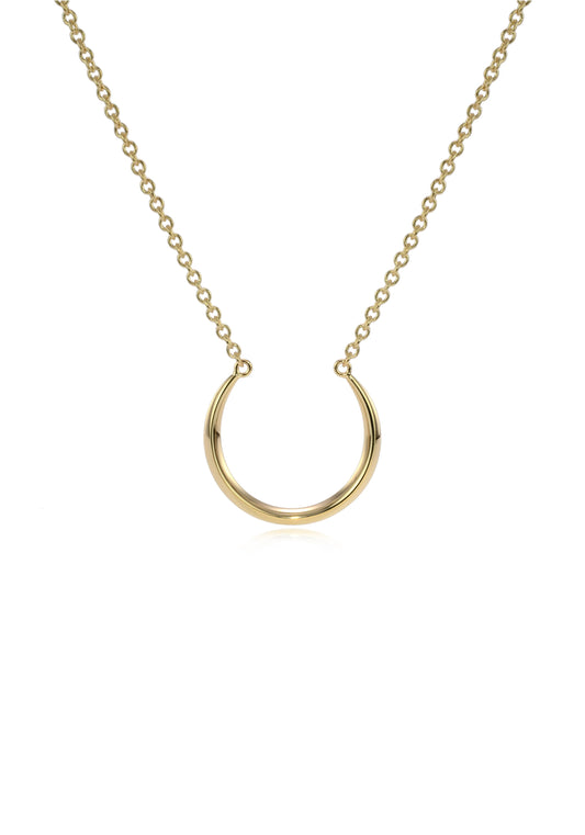 Luna Large Crescent Pendant