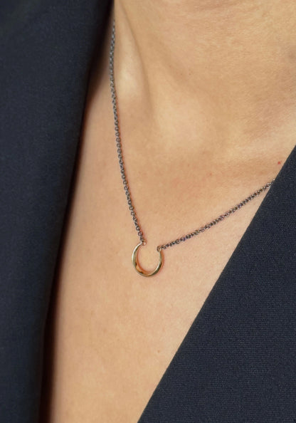 Luna Small Crescent Pendant