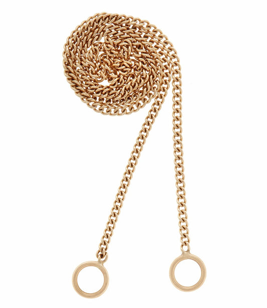 Yellow Gold Fine Curb Chain - 16''