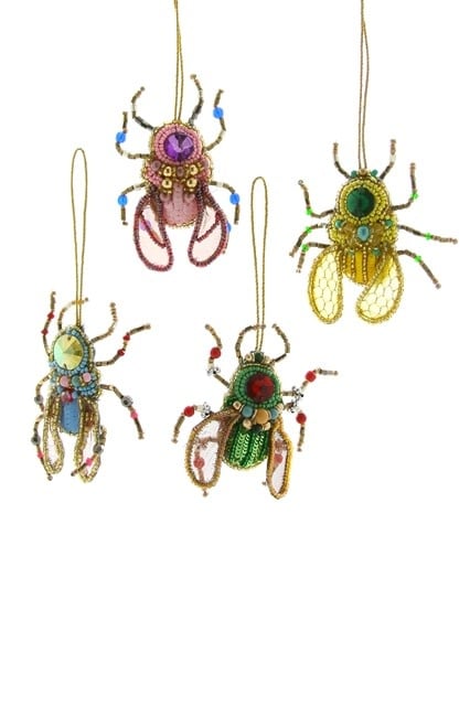 JEWELED INSECT ORNAMENT  - 4 STYLES