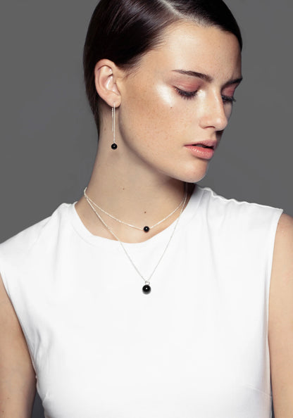 Onyx Small Sideways Pendant