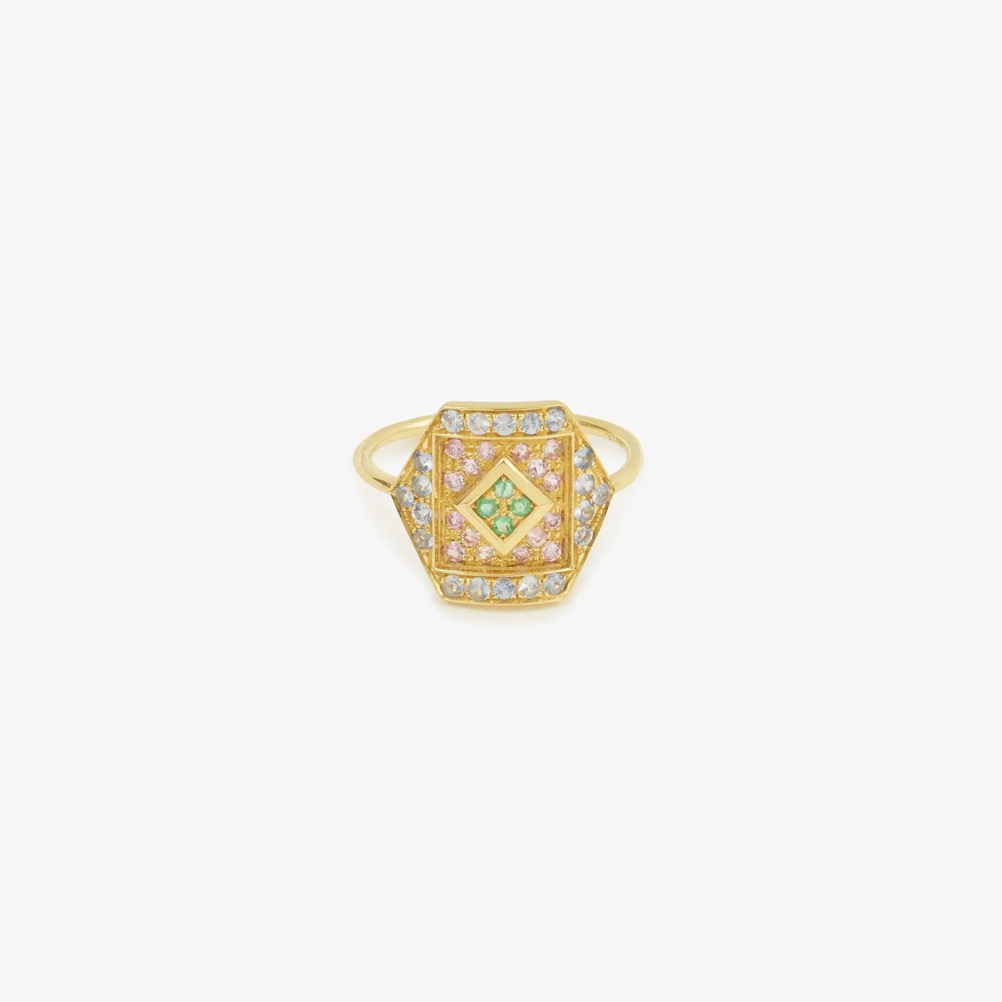 Paloma Hex Ring - Pink