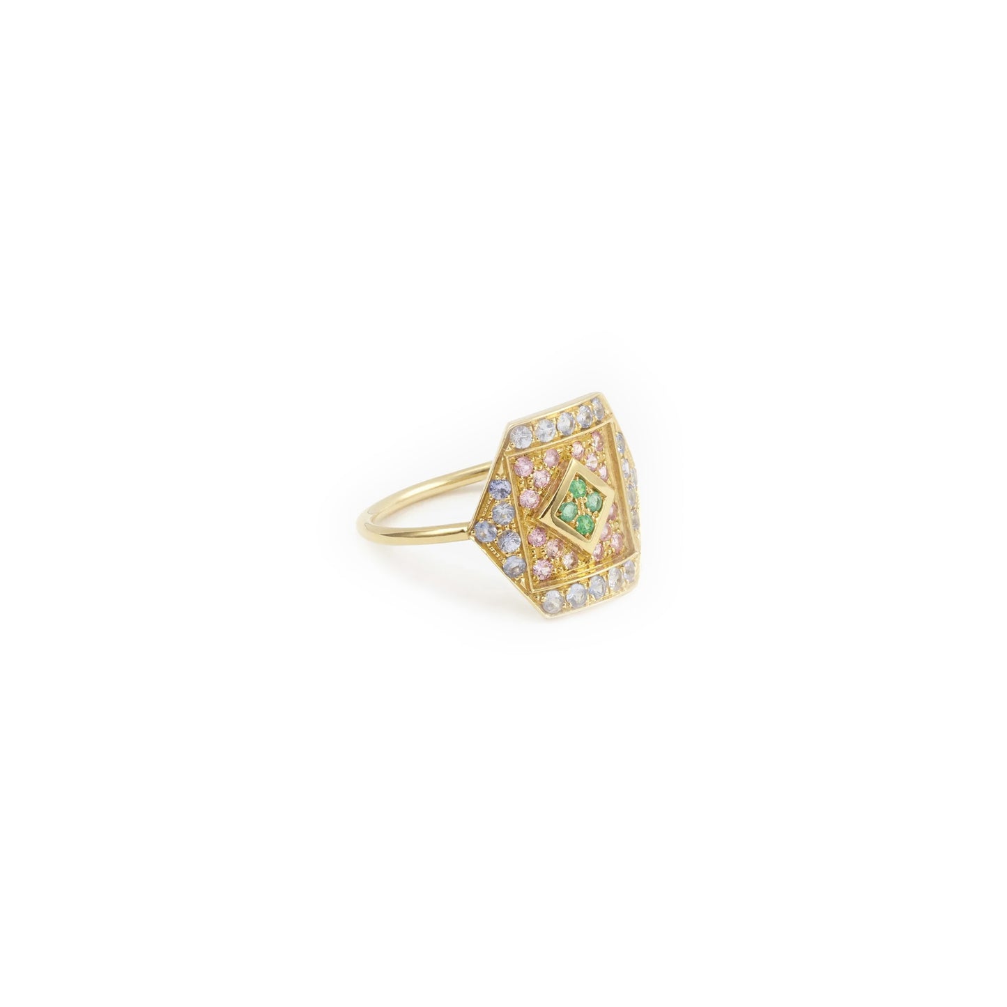 Paloma Hex Ring - Pink