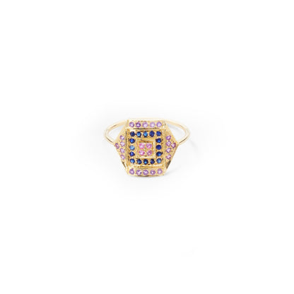 Paloma Hex Ring - Purple