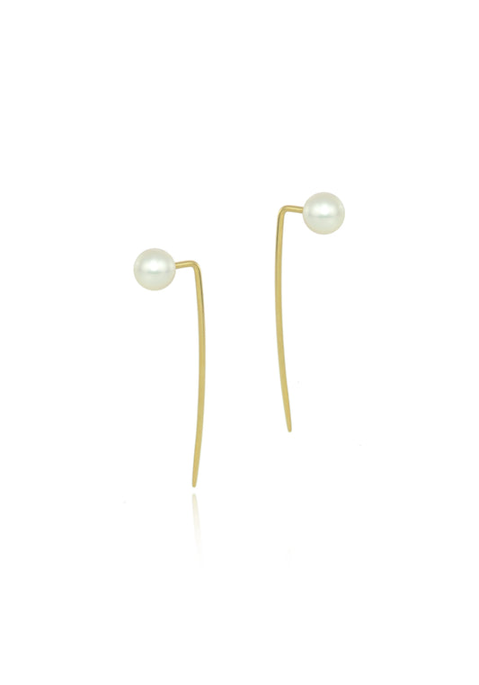 Pearl Small Spike Earrings