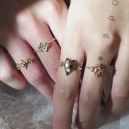 Morganite Wandering Star Ring