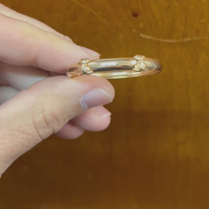 Vintage 9ct Yellow Gold Teddy Bear Baby Bracelet