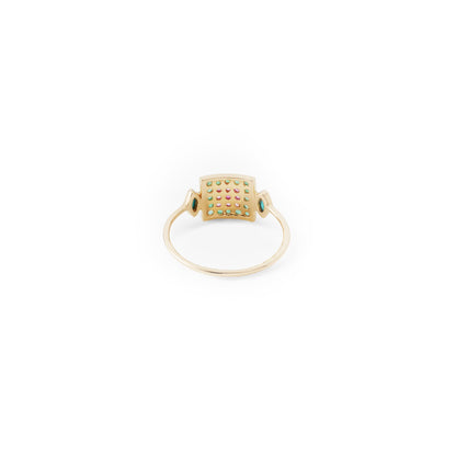 Sasha Bullseye Ring - Turquoise