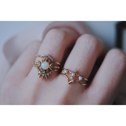Opal Wandering Star Ring