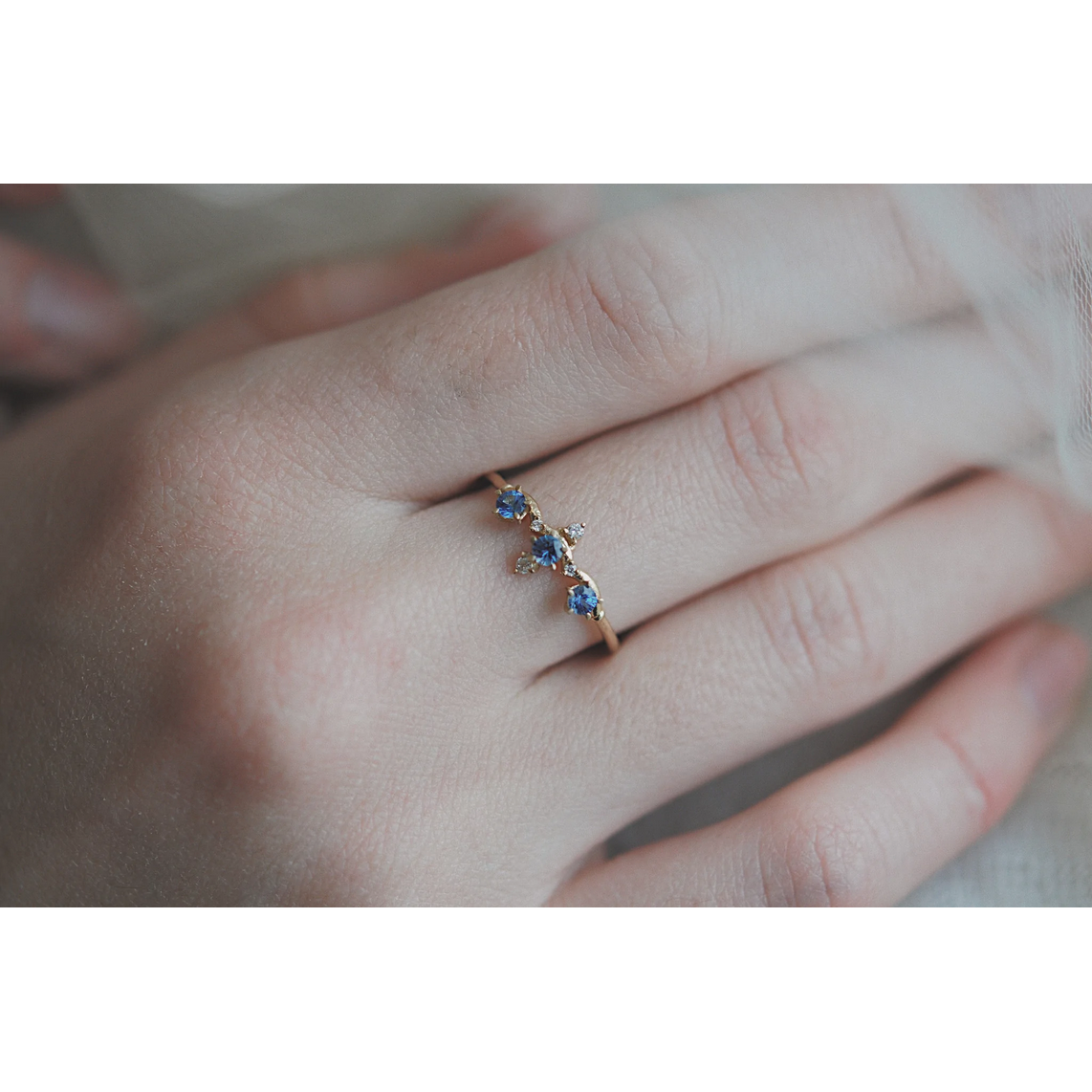 Sapphire Winter Waltz Ring