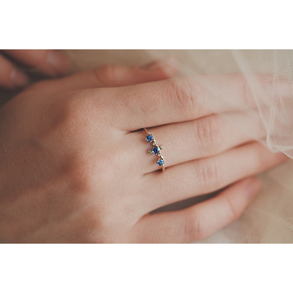 Sapphire Winter Waltz Ring