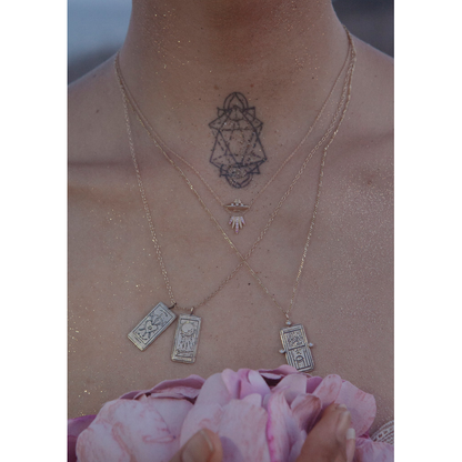 Rose Tender Abduction UFO Necklace