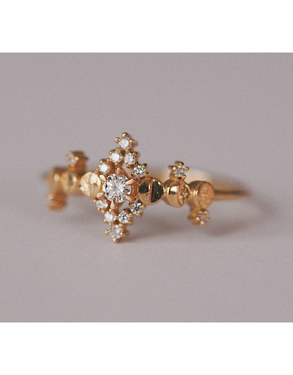 Diamond Cosmic Witch Ring