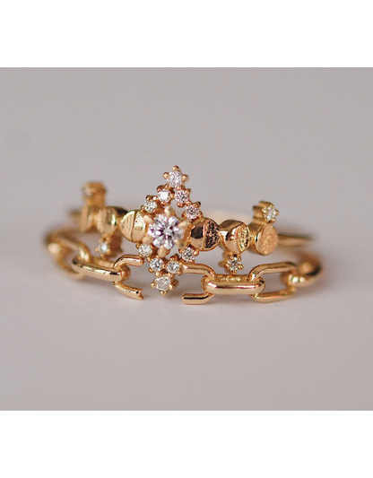Diamond Cosmic Witch Ring