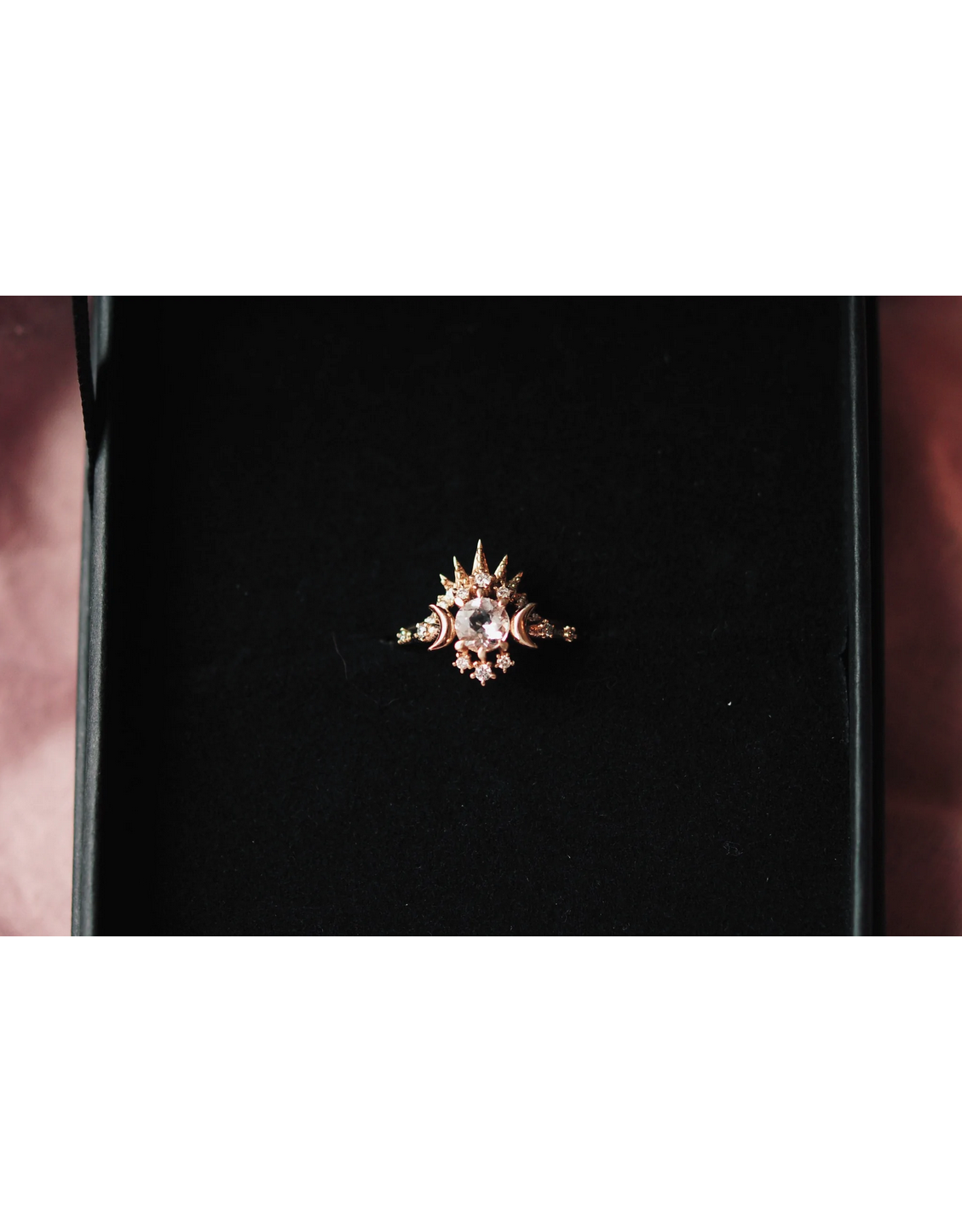 Morganite Wandering Star Ring