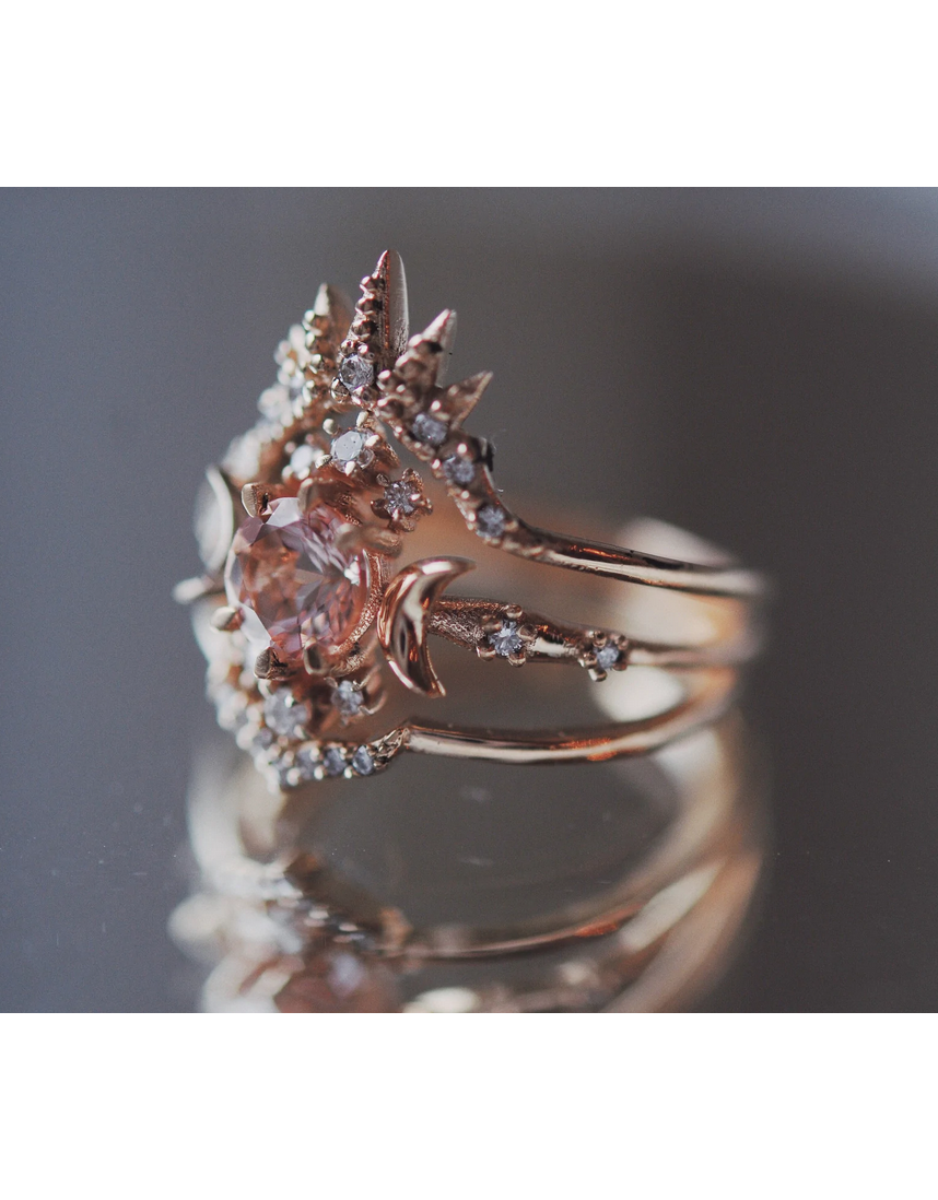 Morganite Wandering Star Ring