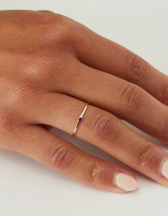 Memory Ring - Blue Sapphire