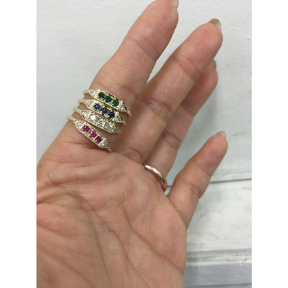 Ms. Goodbar Blue Sapphire Ring