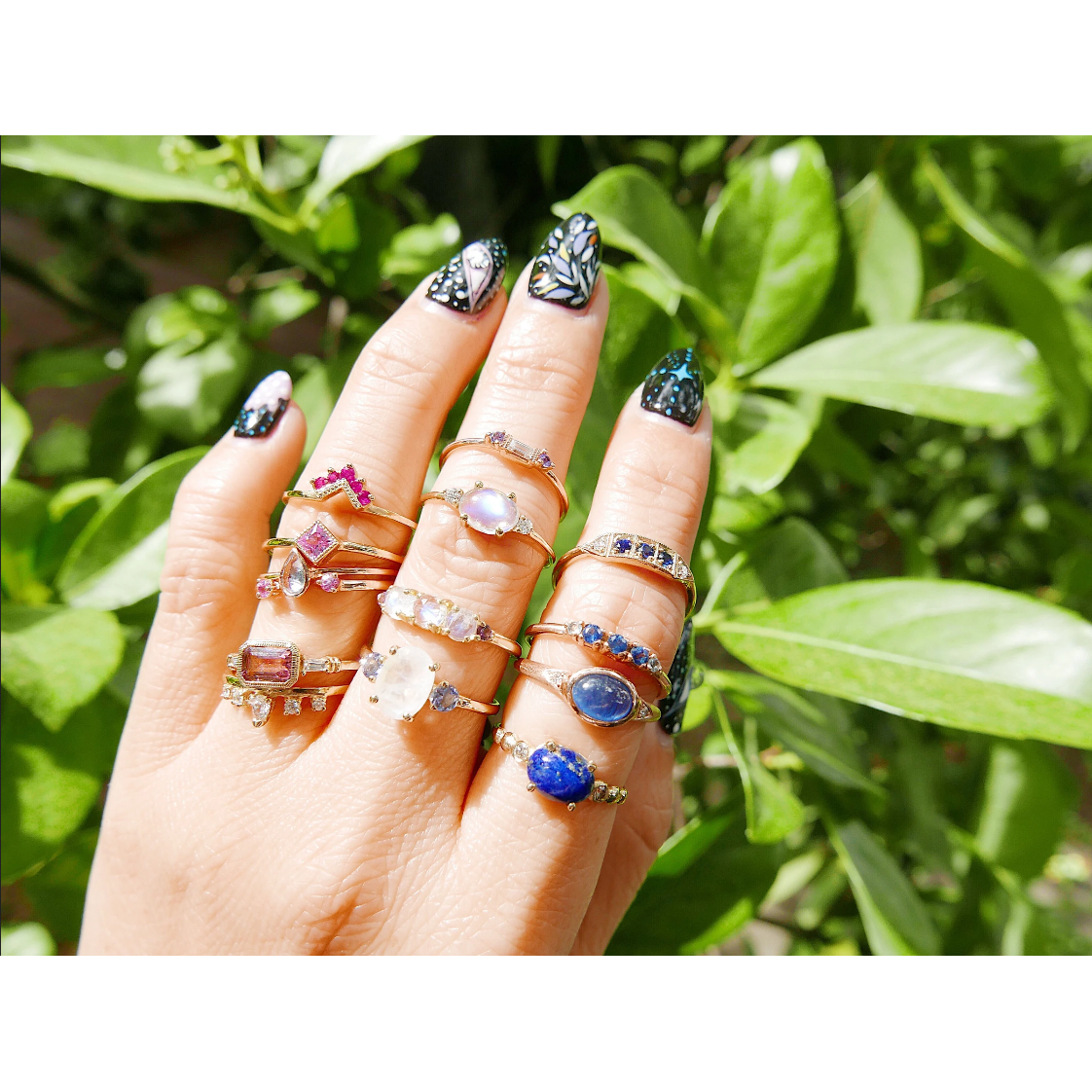 Ms. Goodbar Blue Sapphire Ring