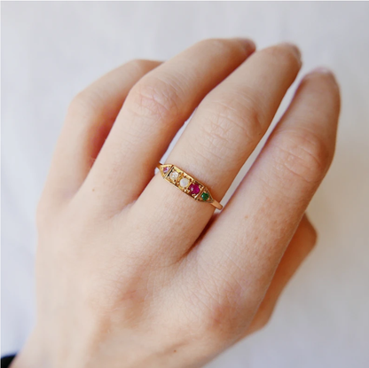 Ms. Goodbar "adore" Acrostic Ring