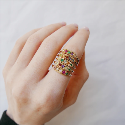 Ms. Goodbar "adore" Acrostic Ring