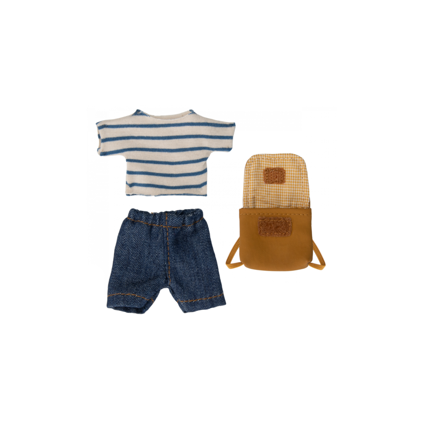 Tricycle Big Brother Mouse with Bag - Blue Striped Shirt