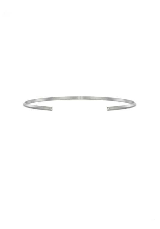 Slice Medium Silver Triangle Choker
