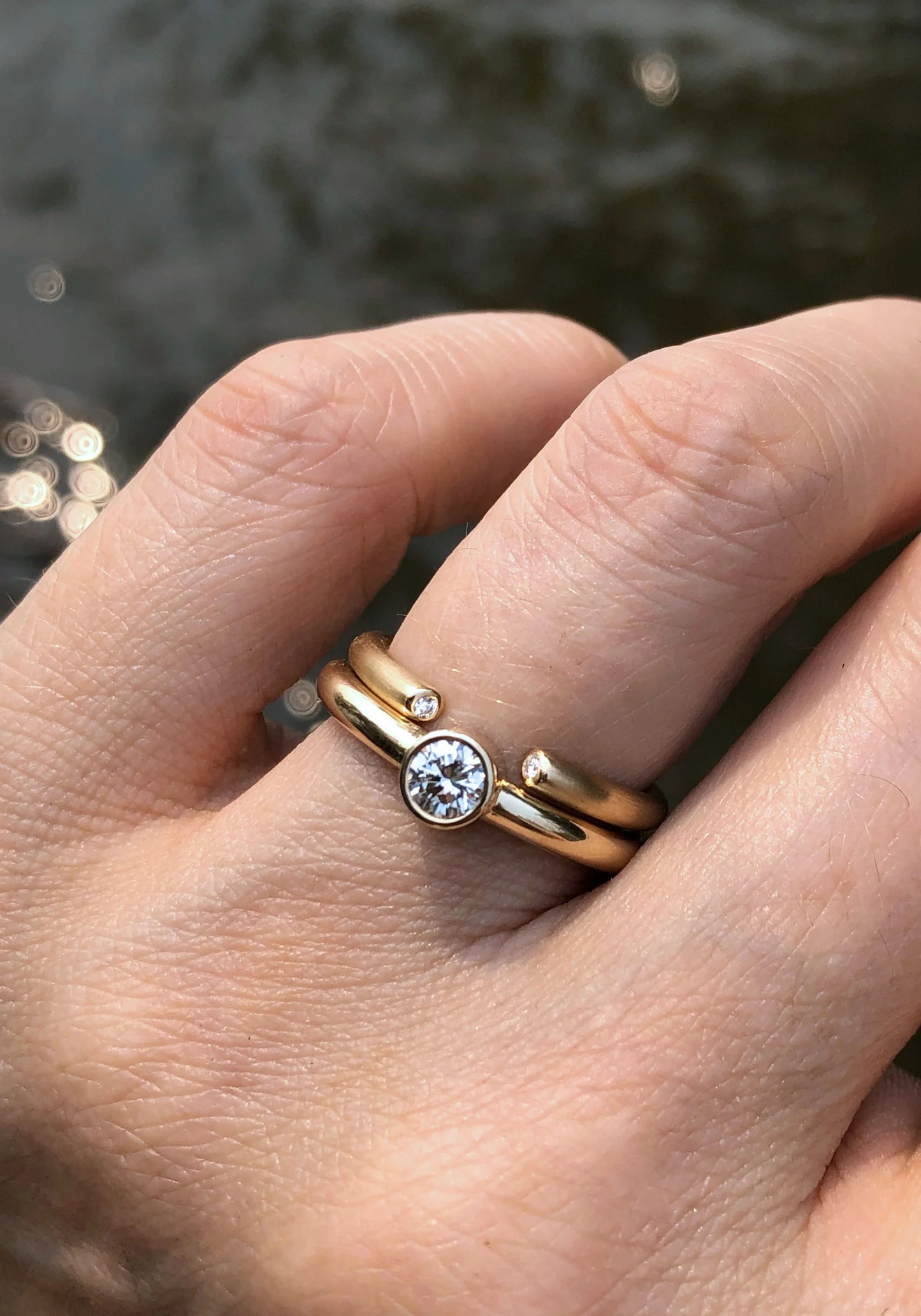 Slice Solitaire Diamond Ring